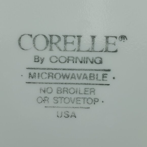 Corelle Hummingbird Dinner Plates Flowers Leaves Green Gold Bands - Picture 6 of 6